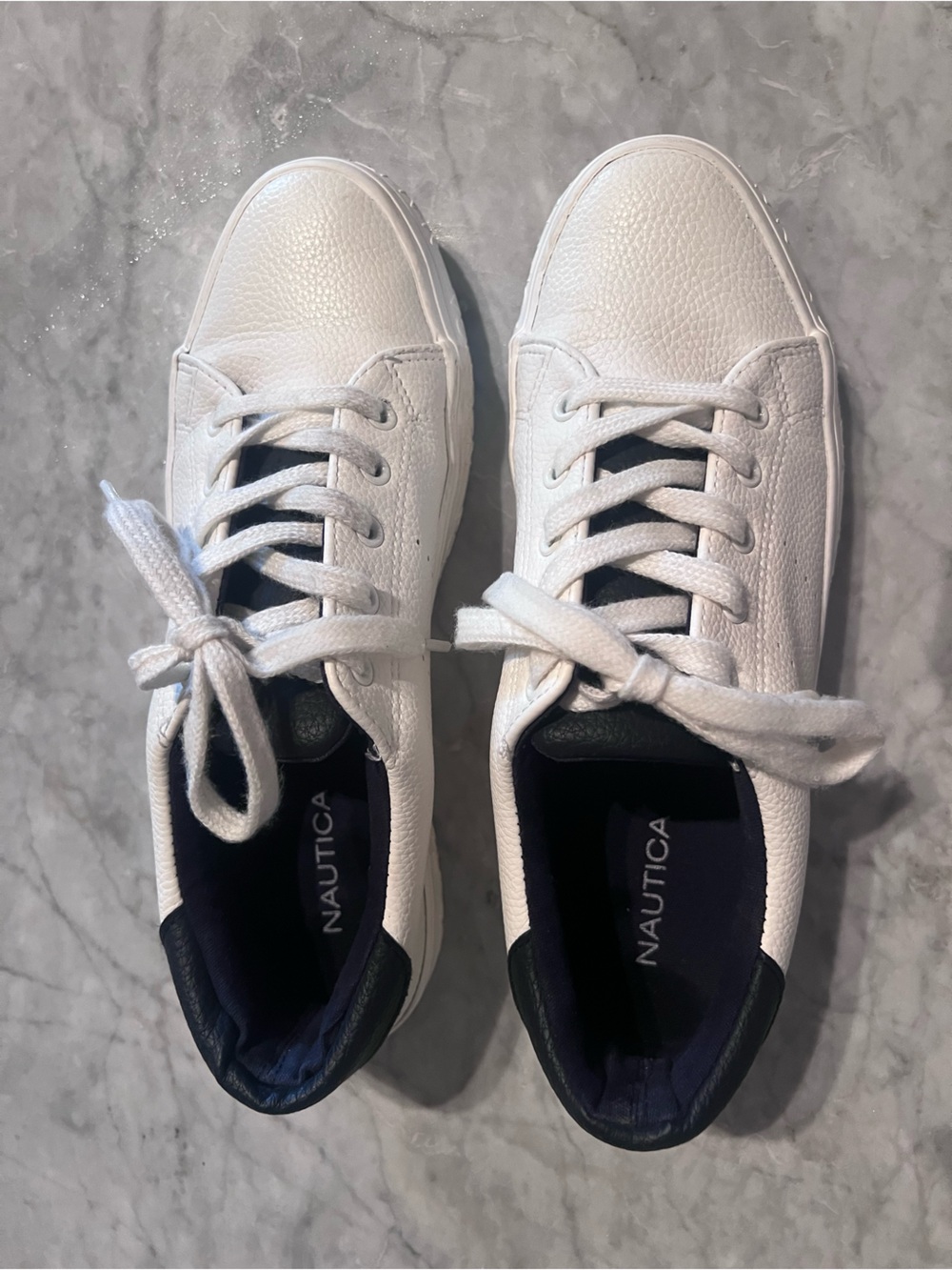 Nautica White Leather Sneakers